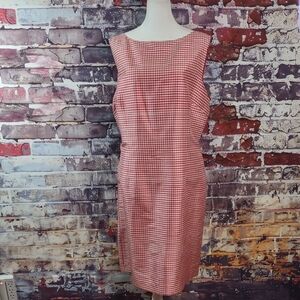 Deane & White® Silk Gingham Check Dress